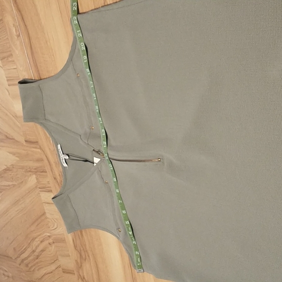 Olive Green Zip Pocketed Tank 1X Speed Limit - Picture 13 of 14